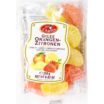Bonbon Cukrové želé s příchutí citronu a pomeranče [Sir Charles, 250 g]