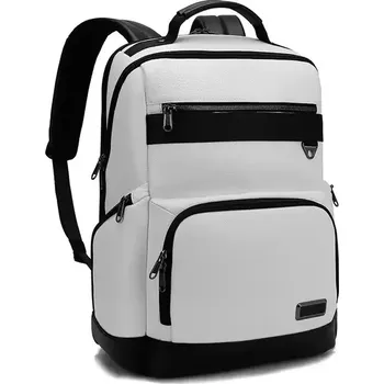 Městský batoh BANGE Kožený business batoh Trabzon Bílý 32L