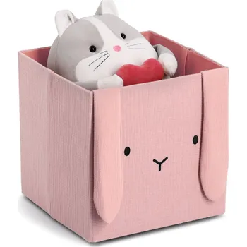 úložný prostor na hračky Zeller Present Úložné boxy na hračky, čtvercový tvar MUŠELÍN, růžová, 28x28x28