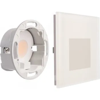 Lampička Deko-Light Nástěnné svítidlo LED SET Alwaid, matné sklo, 8 x 8 cm, 2 700 K dopravní bílá RAL 9016 1 x 4 W LED - Doprava zdarma