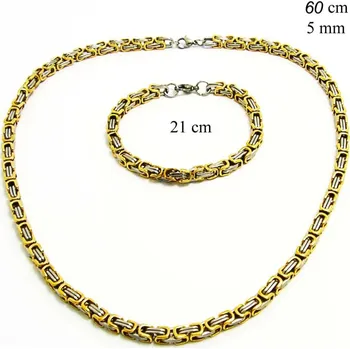 Souprava šperků Ocelový náhrdelník + náramek 23962500