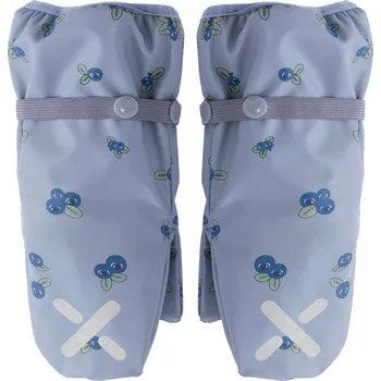 Rukavice Dětské nepromokavé rukavice s fleecovou podšívkou modré borůvka 25 EXANI Velikost: M (2-4 roky)