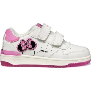 Dětská móda Dívčí tenisky Geox J WASHIBA A 31 Bílá, Růžová, Černá