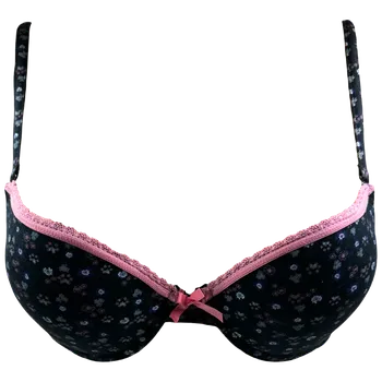 Podprsenka Dámská bavlněná podprsenka černá 35683 Velikost: 80A