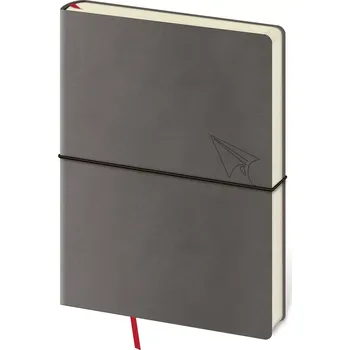 Zápisník Tečkovaný zápisník Flexio L Grey (čtverečkovaný)