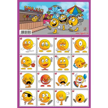 Pexeso Pexeso, SMAJLÍCI, A4, 1 kus