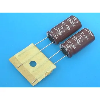 Kondenzátor 2200uF/16V - 105°C Nippon KMQ kondenzátor elektrolytický