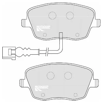 Brzdová destička Sada brzdových destiček, vždy 4 kusy v sadě MOTAQUIP LVXL1099