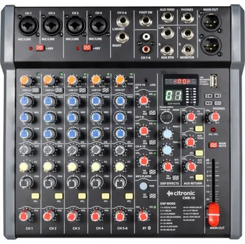 Mixážní pult Citronic CMB-10, mixážní pult DSP USB/PC/BT přehrávač