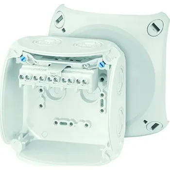 Rozvaděč Kabelova rozvodka 1,5-4 mm2 3f, 6 mm2 1f, 5pol. svorka HENSEL KF 0404 G