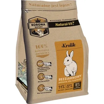 Krmivo pro hlodavce KORONA NATURY Natural-Vit krmivo pro králíky 750g