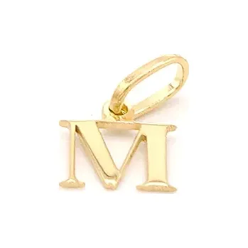 Přívěsek Zlatý přívěsek písmeno M 0,25g