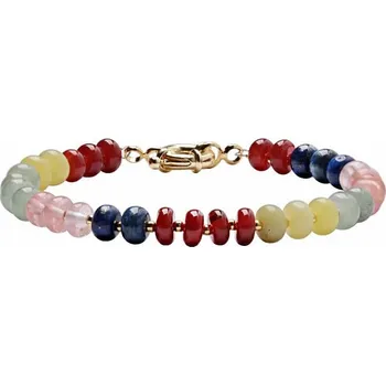 Náramek Avanturín zelený náramek mix polodrahokamů obvod cca 18 cm