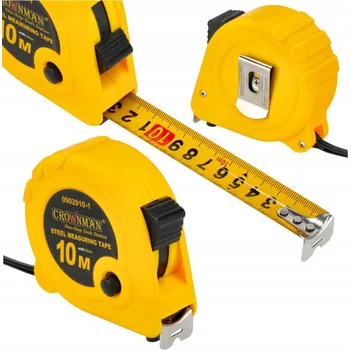 CROWNMAN Svinovací metr se zámkem 10M 25mm CM-0902910-1