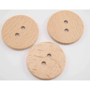 Knoflík Dírkový dřevěný knoflík - přírodní - průměr 4,9 cm