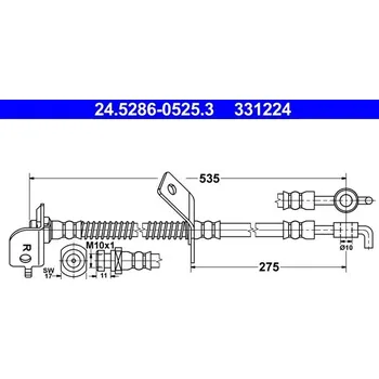 Brzdová hadice Brzdová hadice ATE 24.5286-0525.3