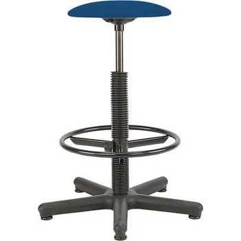 Nowy Styl Zvýšená pracovní stolička Golia s kluzáky, modrá