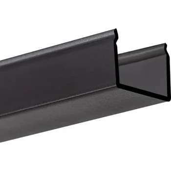 Příslušenství pro LED osvětlení Difuzor KLUŚ G-22S pro LED hliníkové profily černý 1m