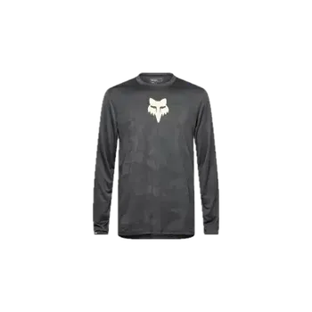 cyklistický dres Fox Racing x Trek pánský MTB cyklistický dres s dlouhým rukávem Ranger černý - S