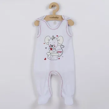 Kojenecké dupačky New Baby Mouse bílé - Velikost 80 (9-12m)