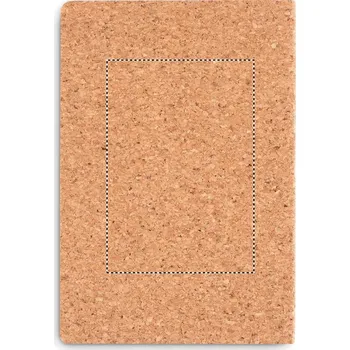 Zápisník A5 s přebalem z korku Laserové gravírování (max. 1 barva, 130x90mm) 1 barva 5 BACK