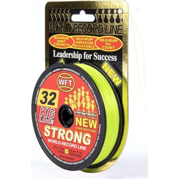 WFT Šňůra KG Strong Chartreuse 0.12 - 25 mm 150 m Průměr-Nosnost: 0.18mm - 22kg