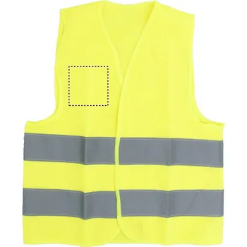 Dětská bezpečnostní vesta 150 RIGHT CHEST, 70x70mm Sítotisk, 1 barva