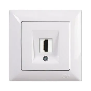 Elektrická zásuvka Zásuvka HDMI Visage Simple bílá