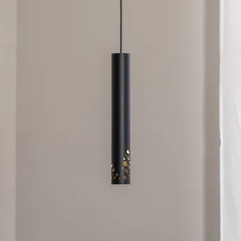 Svítidlo Luminex Závěsné svítidlo Tibia, jedno světlo, černá, ocel, GU10 1 x 8 W LED - Doprava zdarma