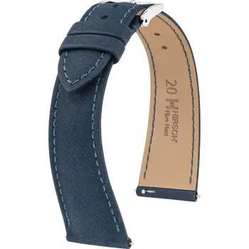 Módní doplněk Přírodní řemínek Hirsch Fibre Plant L 04299080-2, modrý, přírodní vlákna, délka L, Quick Release Limited Edition