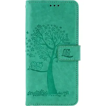 Pouzdro na mobilní telefon Pouzdro Xiaomi Redmi Note 13 knížkové Zelený strom sovičky (kryt neboli obal na Xiaomi Redmi Note 13)