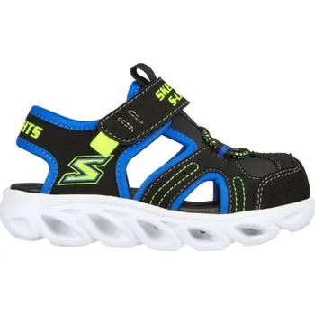 Dívčí obuv Dětské sandály Skechers HYPNO-SPLASH - SUNZYS 25 Černá, Reflexní neon, Bílá, Modrá