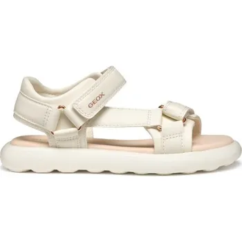 Dívčí obuv Dívčí sandály Geox J SANDAL PUFFYPOP C 32 Béžová, Lososová