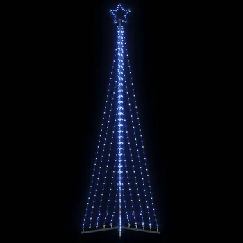 Bytová dekorace vidaXL LED vánoční stromek 495 modrých LED diod 300,5 cm