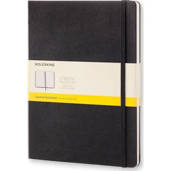Diář Moleskine, Čtverečkovaný zápisník Moleskine v pevné vazbě XL černý - Formadore