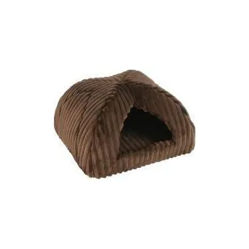 Pelíšek pro psa Iglú Stripe 40x40 cm hnědá