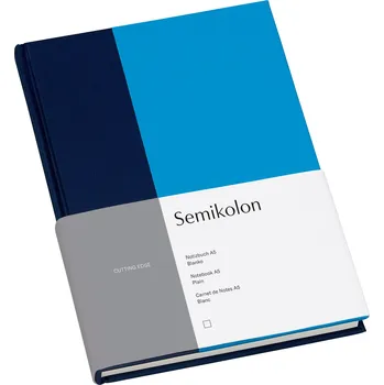 Diář Semikolon, Nelinkovaný zápisník Cutting Edge A5 tmavě modro-světle modrý - Formadore