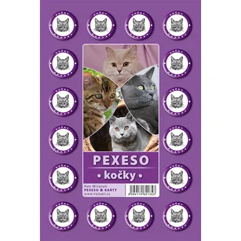 Pexeso Pexeso, KOČKY, A4, 1 kus