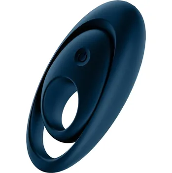 Satisfyer Glorious Duo - vibrační erekční kroužek (modrý)