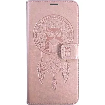 Pouzdro na mobilní telefon Flipové pouzdro MEZZO Book case pro Samsung Galaxy A56 5G, dreamcatcher rose gold