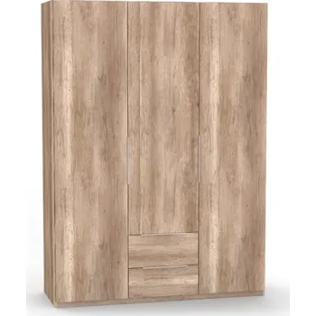 Šatní skříň Skříň VARIO XL Dekor: Dub kansas, Úchytky: nerez úchytky