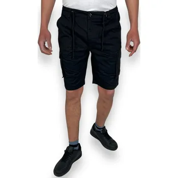 Pánské kraťasy Baty Pánské nadměrné plátěné kraťasy BRONISLAV Barva: Černá, Velikost: L