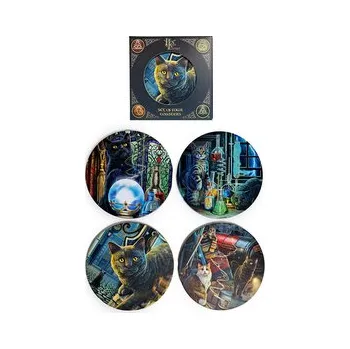 Sada 4 podtácků - Kouzelná kočka - Lisa Parker - novinka 2025