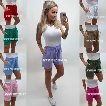 Pánské oblečení Mušelínové kraťasy Barva: Béžová