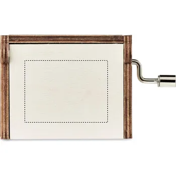 Hudební nástroj pro děti Dřevěná vánoční hrací skříňka 5 LID, 30x40mm Tamponový tisk, 2 barvy