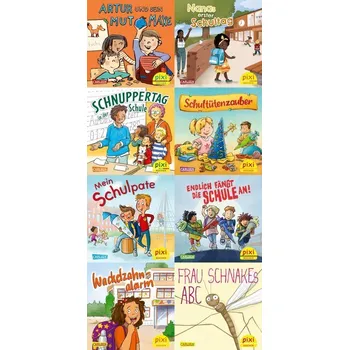 První čtění Pixi-Box 304: In die Schule mit Pixi (8x8 Exemplare) - Diverse