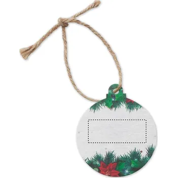 Vánoční ozdoba Ozdoba ze semínkového papíru TAMPONOVÝ TISK (MAX. 1 BARVA, 20X50MM) 1 barva 50 FRONT