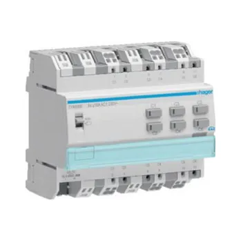 Jistič Spínaný žaluziový výstup KNX, 6-nás., 16A HAGER TYA606E