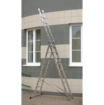 Žebřík žebřík Al un. 3d. 2,43/5,29m VHR T 3x9 nosnost 150kg ELKOP