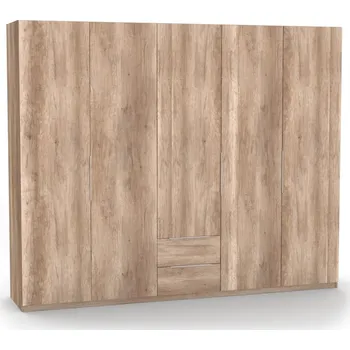 Šatní skříň Skříň VARIO XXL Dekor: Dub kansas, Úchytky: nerez úchytky